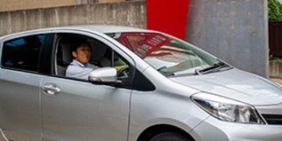Pick-up of Rental Car